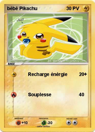 Pokemon bébé Pikachu
