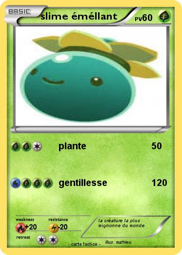 Pokemon slime éméllant