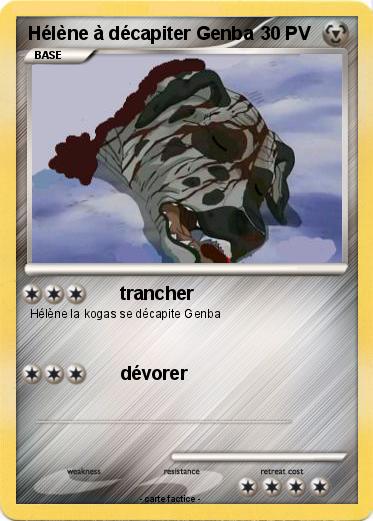 Pokemon Hélène à décapiter Genba