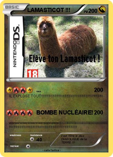 Pokemon LAMASTICOT !!!