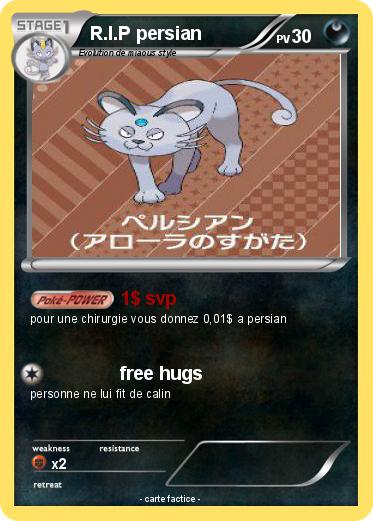 Pokemon R.I.P persian