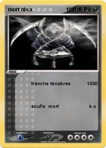 Pokemon mort niv.x                       100  
