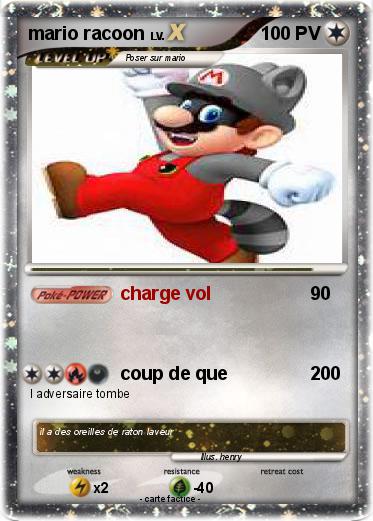 Pokemon mario racoon