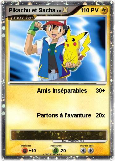 Pokemon Pikachu et Sacha