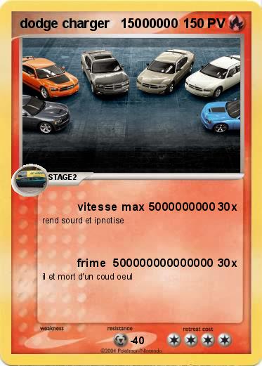 Pokemon dodge charger   15000000