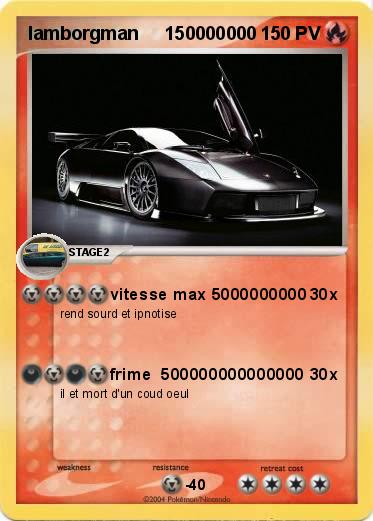 Pokemon lamborgman     150000000