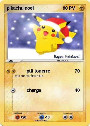 Pokemon pikachu noël