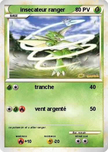 Pokemon insecateur ranger
