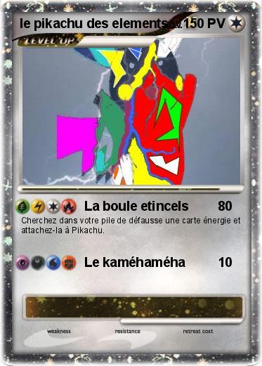 Pokemon le pikachu des elements