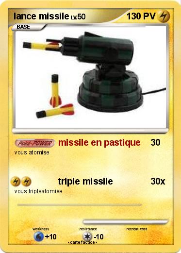 Pokemon lance missile