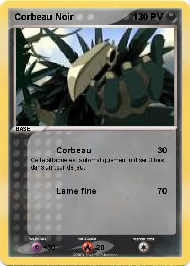 Pokemon Corbeau Noir
