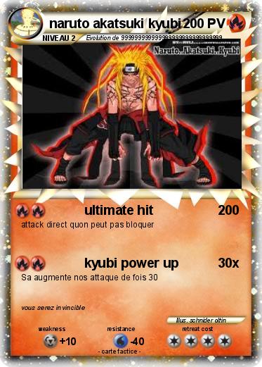 Pokemon naruto akatsuki kyubi