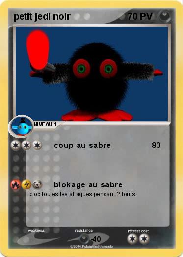 Pokemon petit jedi noir