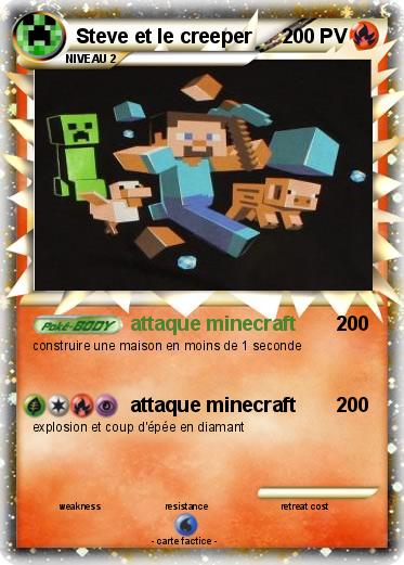 Pokemon Steve et le creeper