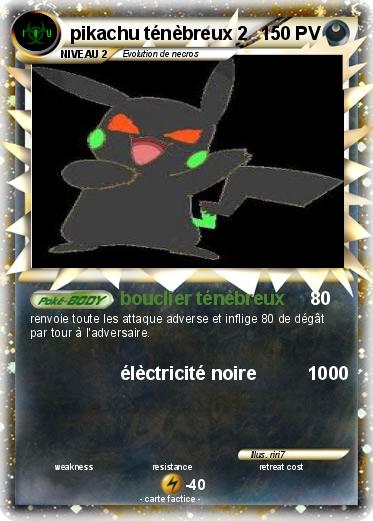 Pokemon pikachu ténèbreux 2