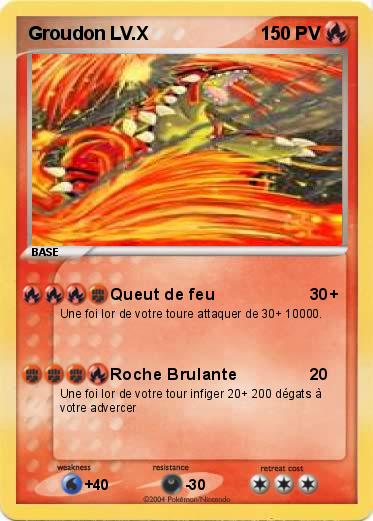 Pokemon Groudon LV.X