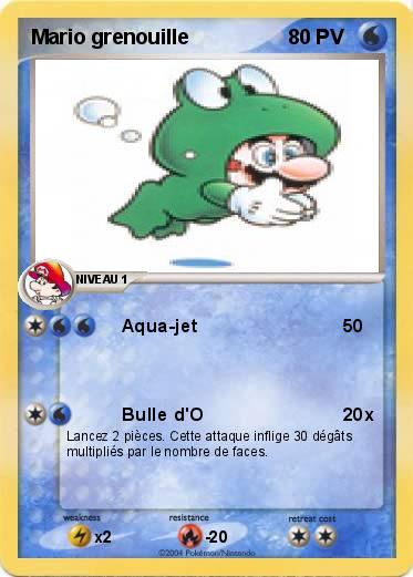 Pokemon Mario grenouille