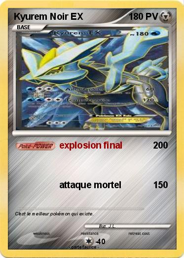 Pokemon Kyurem Noir EX