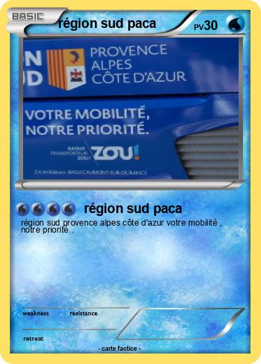 Pokemon région sud paca