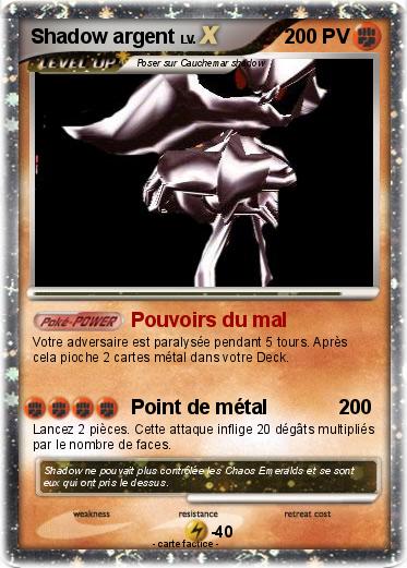 Pokemon Shadow argent