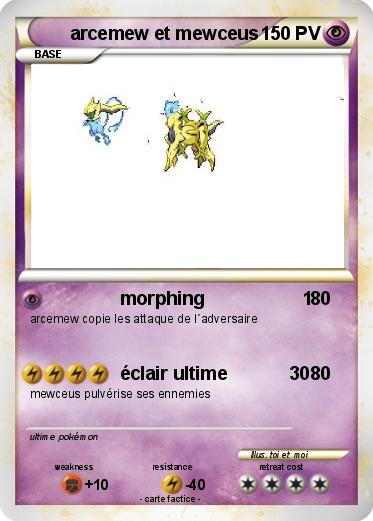 Pokemon arcemew et mewceus