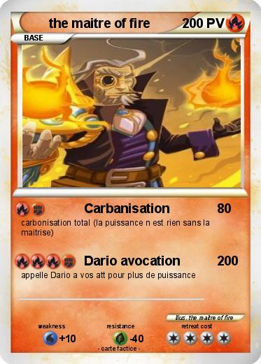 Pokemon the maitre of fire