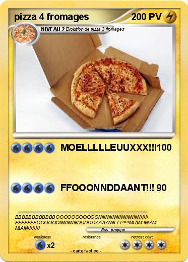 Pokemon pizza 4 fromages