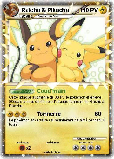 Pokemon Raichu & Pikachu