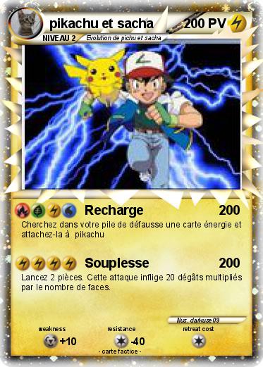 Pokemon pikachu et sacha