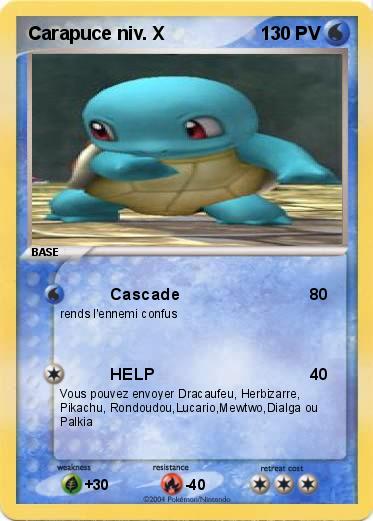 Pokemon Carapuce niv. X   