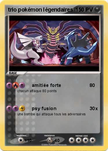 Pokemon trio pokémon légendaires