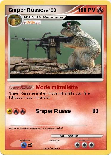 Pokemon Sniper Russe