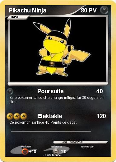 Pokemon Pikachu Ninja