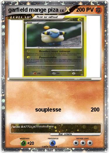 Pokemon garfield mange piza