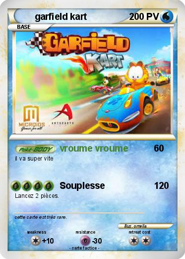 Pokemon garfield kart