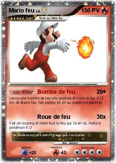 Pokemon Mario feu