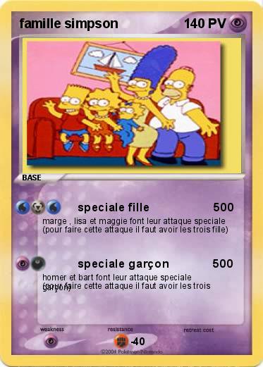 Pokemon famille simpson