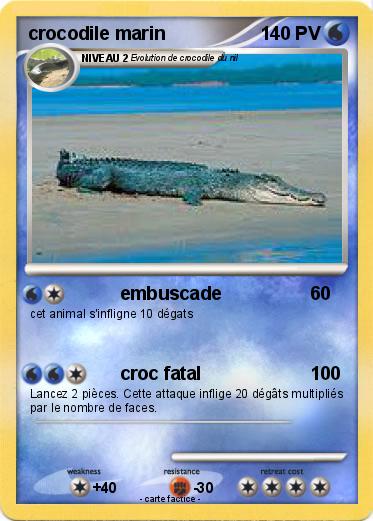 Pokemon crocodile marin