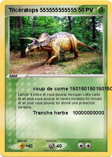 Pokemon Tricératops 555555555555