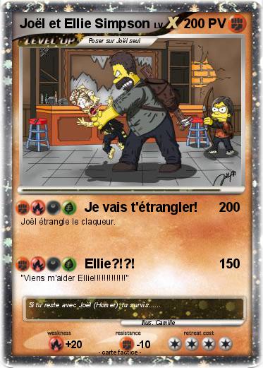Pokemon Joël et Ellie Simpson