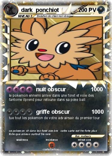 Pokemon dark  ponchiot