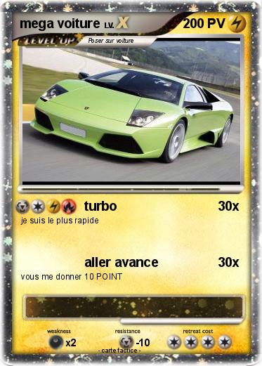 Pokemon mega voiture