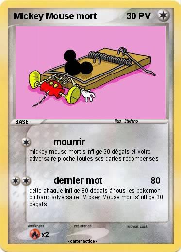 Pokemon Mickey Mouse mort
