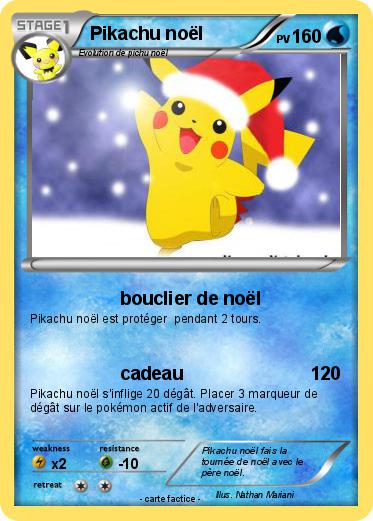 Pokemon Pikachu noël