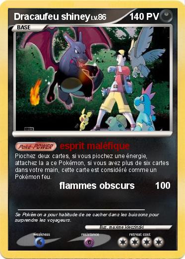 Pokemon Dracaufeu shiney