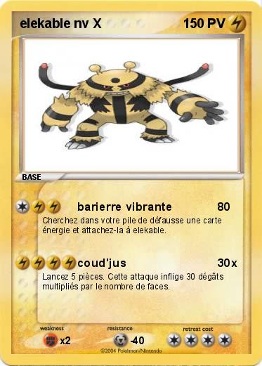 Pokemon elekable nv X