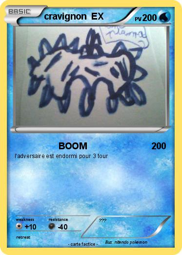 Pokemon cravignon  EX