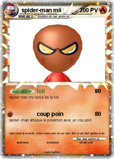Pokemon spider-man mii