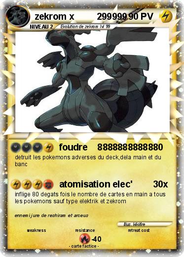 Pokemon zekrom x         299999