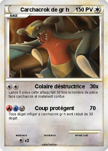Pokemon Carchacrok de gr h
